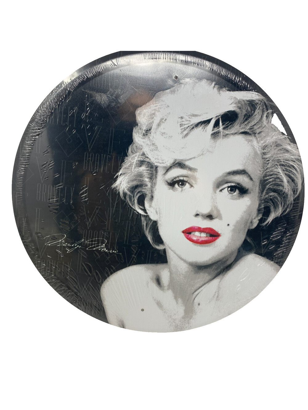 Marilyn Monroe Round Metal Sign 11.5in Desperate Enterprises Joshua Greene New